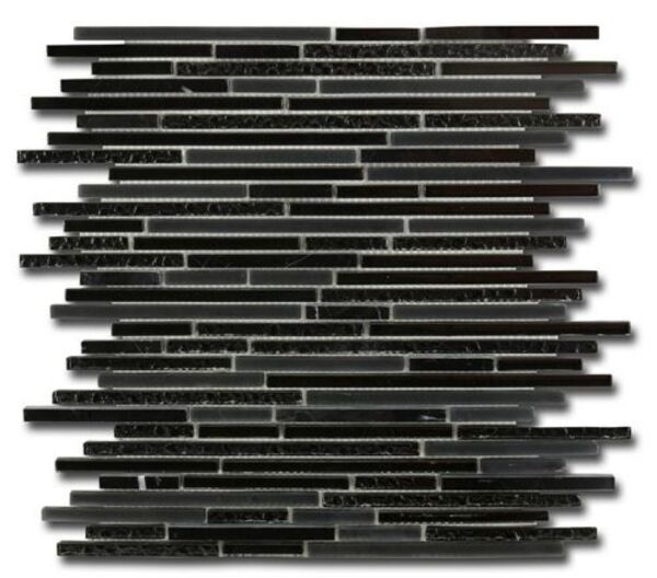 el casa stick black mozaika 30x30.8 