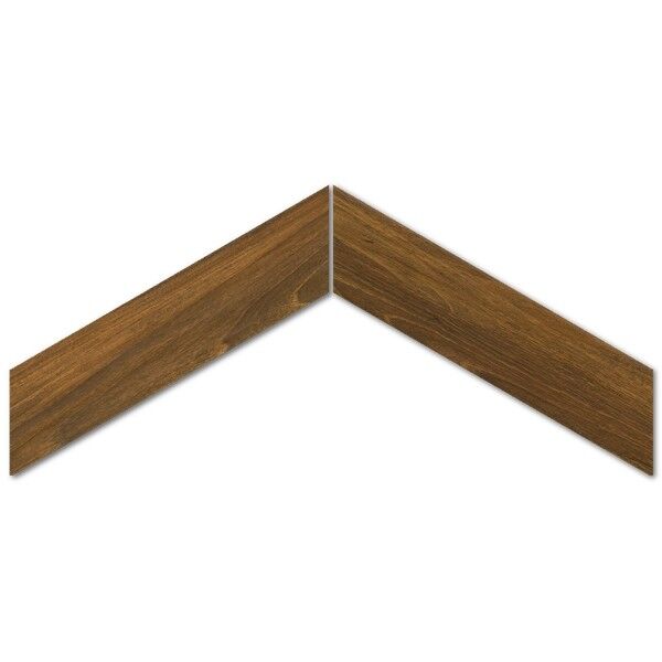 emilceramica elegance wood / sleek wood mohogany chevron gres 11x54 
