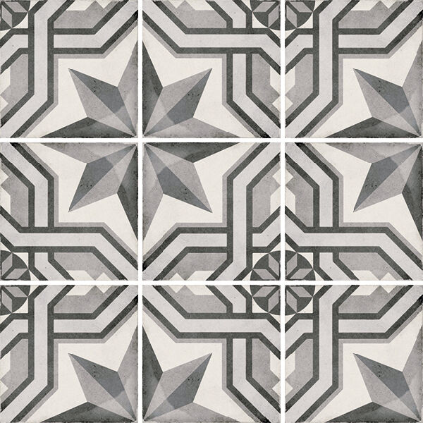 equipe ceramicas art nouveau cinema grey gres dekor 20x20 (24414) 