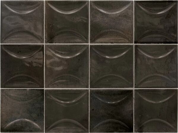 equipe ceramicas hanoi arco black ash płytka ścienna 10x10 (30022) 