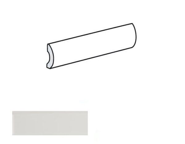 equipe ceramicas limit blanc pencil bullnose 3x20 (27550) 