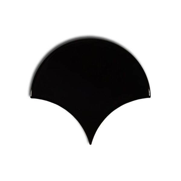 equipe ceramicas fan black mate płytka ścienna 10.6x12 (21976) 