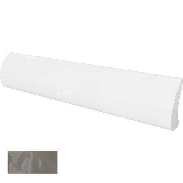 equipe gris oscuro crackle pencil bullnose 3x15 (23307) 