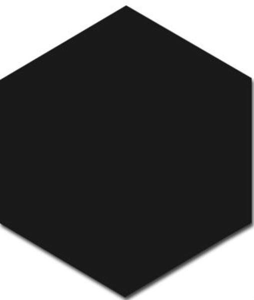 equipe ceramicas hexagon black mate płytka ścienna 12.4x10.7 (21909) 