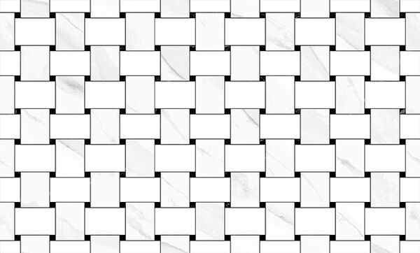 geotiles tangle blanco płytka ścienna dekor 33.3x55 