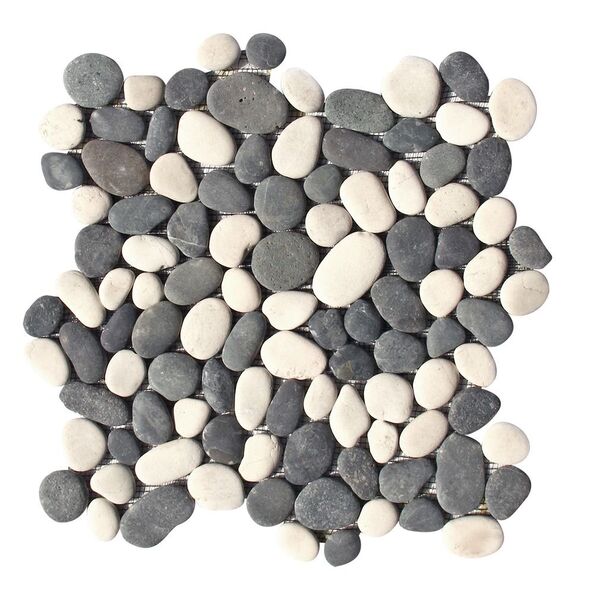 lux4home otoczaki mozaika mix white & black 30x30 