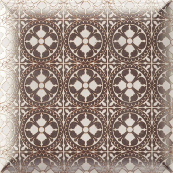 mainzu ceramica metal white dekor 15x15 