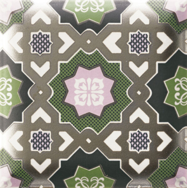 mainzu ceramica nilo green dekor 15x15 