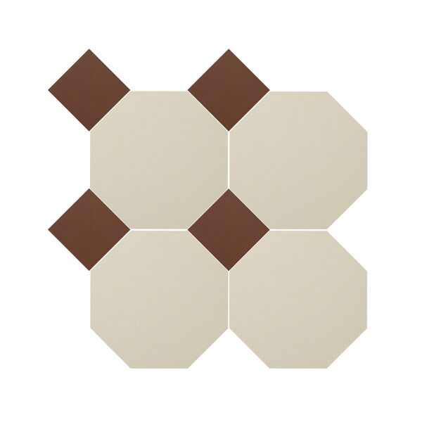 manufaktura mozaik oktagon biało ceglany mozaika 34x34 PŁYTKA RETRO