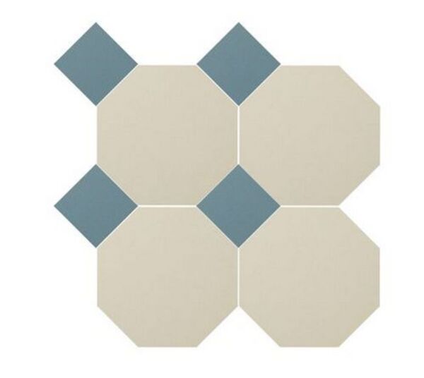 manufaktura mozaik oktagon biało niebieski mozaika 34x34 PŁYTKA RETRO
