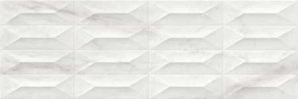 marazzi marbleplay white struttura gem 3d m4pc płytka ścienna 30x90 