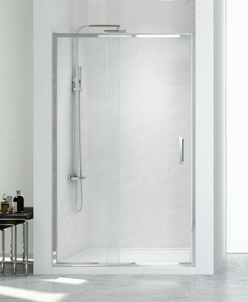 new trendy new corrina drzwi prysznicowe wnękowe. szkło czyste 6mm 100x195 (d-0089a) 