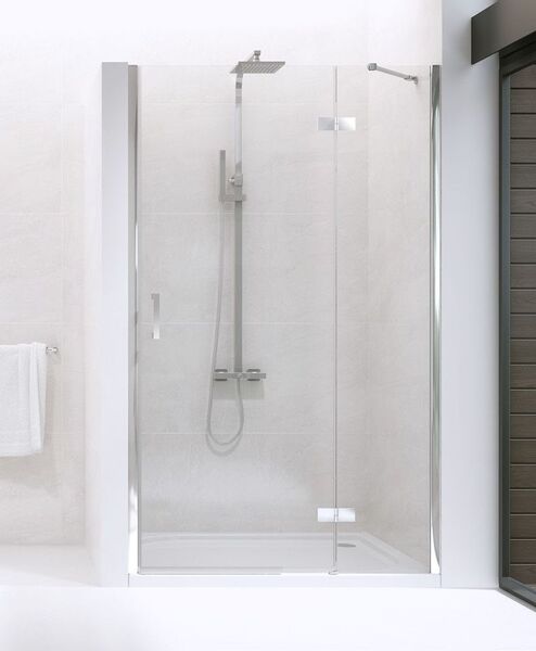 new trendy new renoma drzwi prysznicowe wnękowe prawe. szkło czyste 6mm 100x195 (d-0100a) 