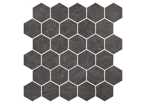 nowa gala imperial graphite m-h-ig13 ciemny szary heksagon mozaika poler 27x27 