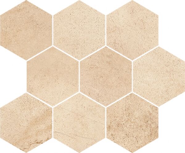 opoczno sahara desert mosaic hexagon 28x33.7 