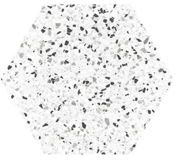 oset onil white hexagon gres 20x24 