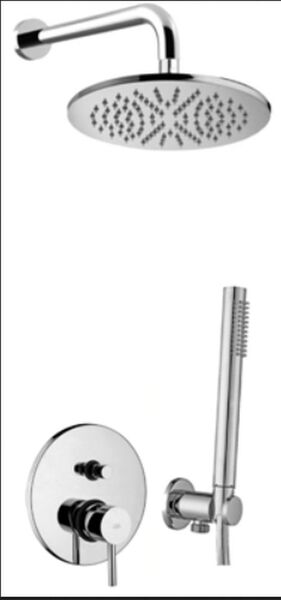 paffoni stick zestaw natryskowy podtynkowy l-300mm fi-25cm slim chrom (sk015zscf) 