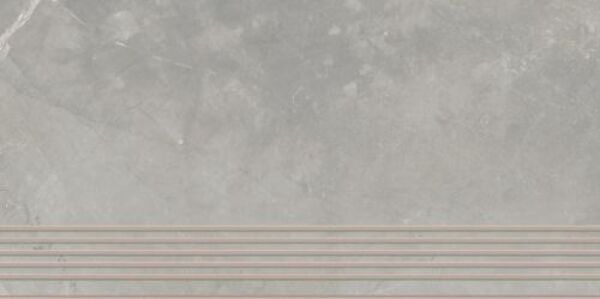 paradyż ritual grey mat stopnica prosta nacinana 29.8x59.8 