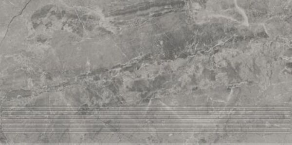 paradyż little rocks graphite stopnica prasowana mat. 29.8x59.8 