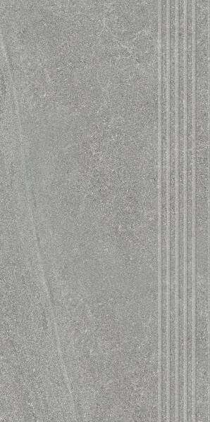 paradyż natural rocks silver stopnica mat rektyfikowana 29.8x59.8 