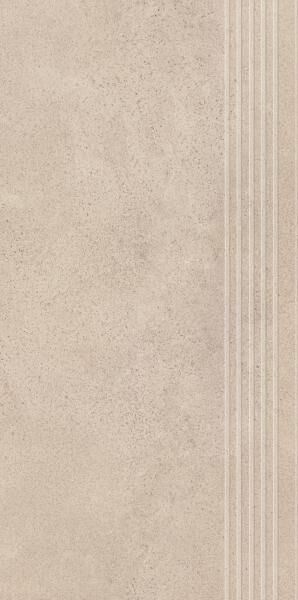 paradyż silkdust light beige stopnica mat prosta nacinana 29.8x59.8 