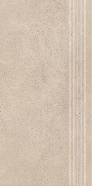 paradyż silkdust light beige stopnica półpoler prosta nacinana 29.8x59.8 