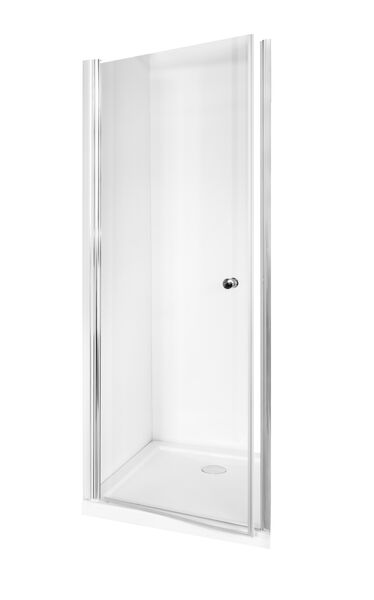 besco sinco 90 drzwi prysznicowe wahadłowe pojedyncze szkło przejrzyste 90x195 (ds-90) 