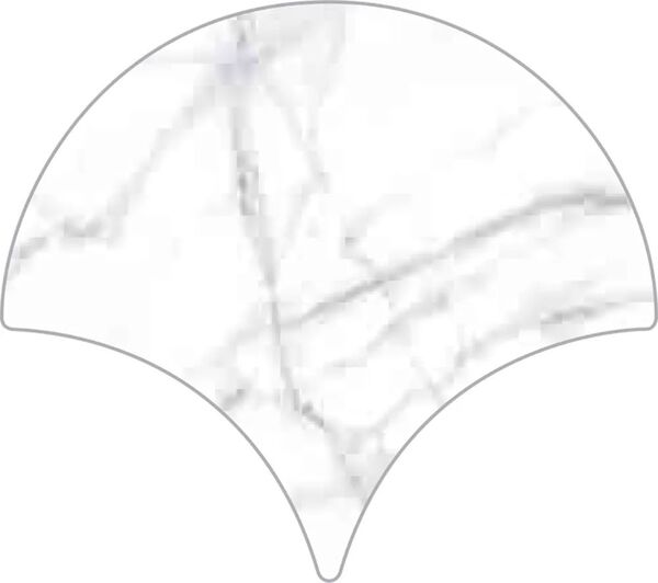 ribesalbes shaped marble drop carrara gloss płytka ścienna 15x17.3 