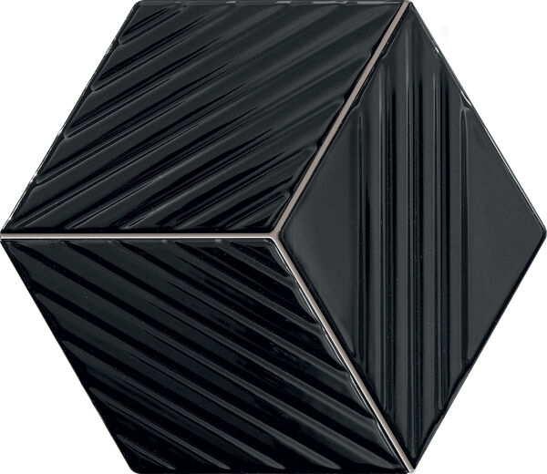 tubądzin colour black mozaika 19.8x22.6 