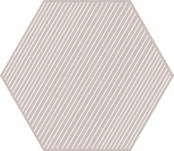 tubądzin cielo e terra beige geometry 3 mat dekor 19.2x22.1x1 