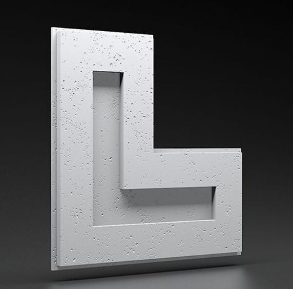 zicaro axial white flash 3d panel ścienny 52x52 