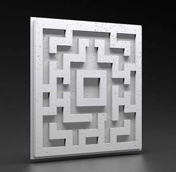 zicaro quest white flash 3d panel ścienny 52x52 