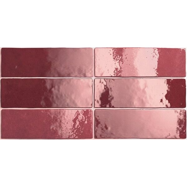 equipe artisan burgundy płytka ścienna 6.5x20 (24467) czerwone płytki imitujące cegłę