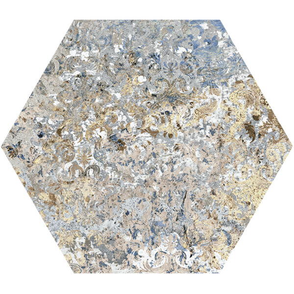 aparici carpet vestige hexagon gres 25x29 płytki heksagonalne matowe wzorzyste