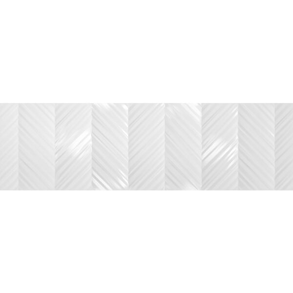 aparici glaciar white arc płytka ścienna 29.75x99.55 białe płytki w jodełkę