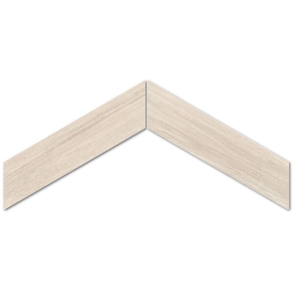 emil ceramica elegance wood / sleek wood white chevron gres 11x54 białe płytki w jodełkę