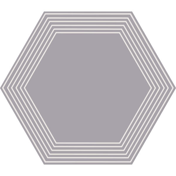 tubądzin cielo e terra violette geometry 2 mat dekor 19.2x22.1x0.6 