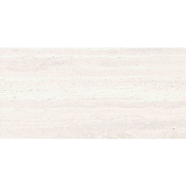 ABK Ceramiche Sensi Roma White gres rektyfikowany 59.6x119.4 - matowy gres imitujący trawertyn do salonu