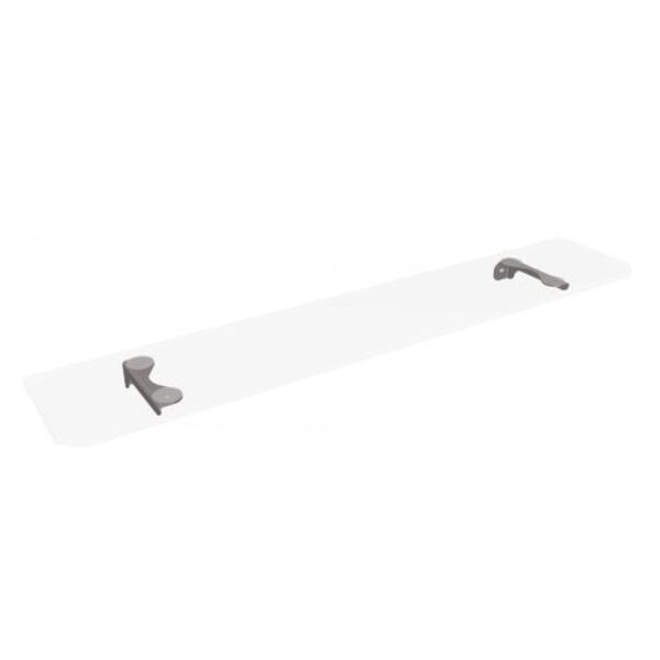 andex technic półka szklana 60 cm stal nierdzewna polerowana (300/sg) 