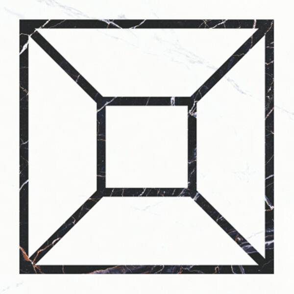 zdjęcie aparici apuane white dekor pulido rektyfikowany 89.46x89.46