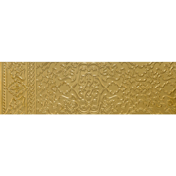 aparici glimpse gold halifa dekor 29.75x99.55 płytki aparici glazura prostokątne złote