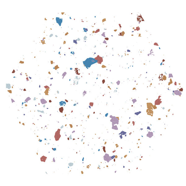 zdjęcie aparici stracciatella white natural gres 25x29 