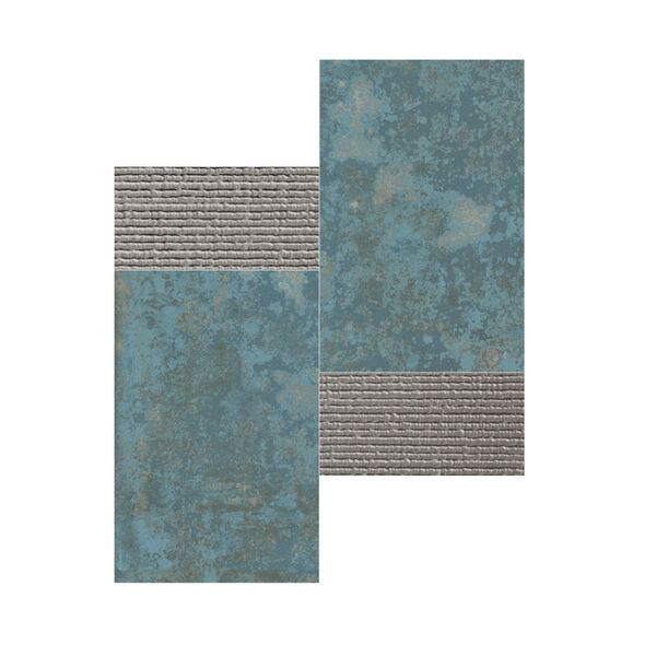 aparici grunge blue 3d silver mozaika 28.5x28.5 płytki mozaika hiszpańskie do kuchni niebieskie matowe rektyfikowane