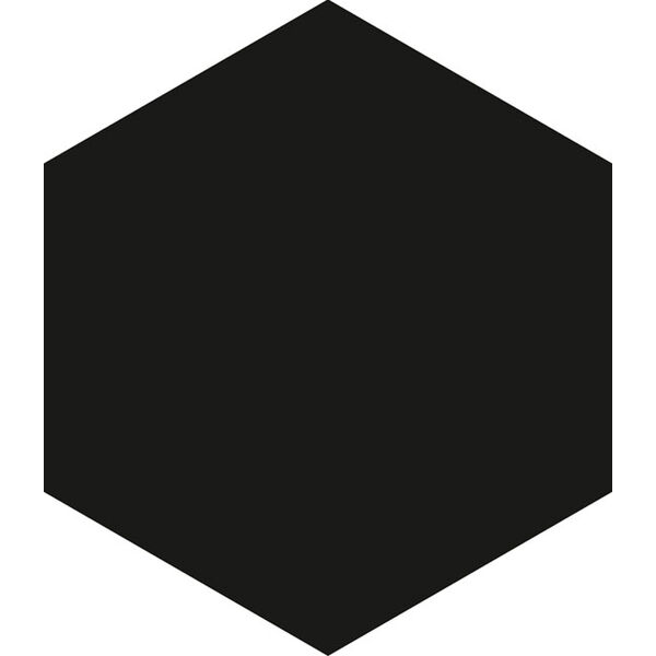 ape ceramica hexagon black gres 17.5x20.2 płytki ape ceramica gres heksagonalne do kuchni matowe