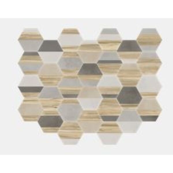 ape ceramica hexawork mix gres 21x18.2 płytki gres heksagonalne do salonu matowe