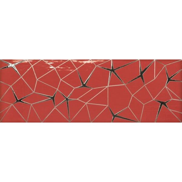 ape ceramica link red dekor 31.6x90 płytki ape ceramica hiszpańskie do łazienki czerwone strukturalne