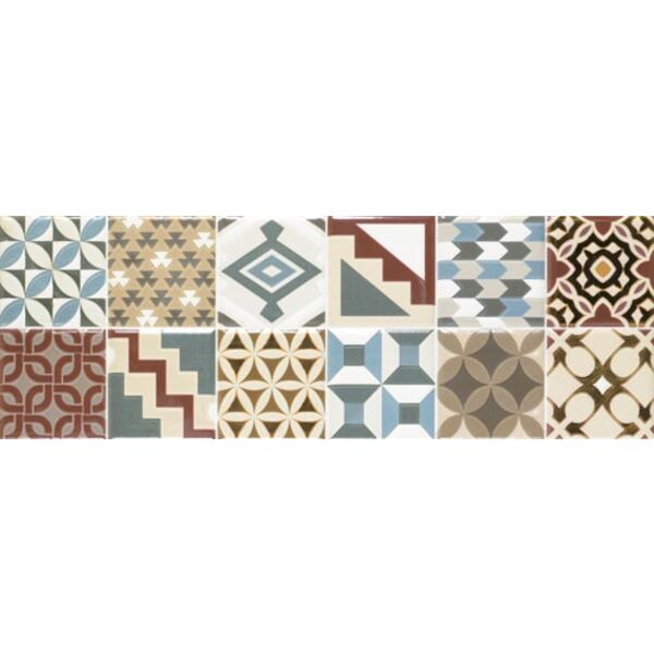 ape ceramica many ii dekor 20x60 płytki do salonu matowe patchwork o grubości 10 mm