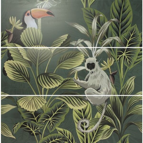 zdjęcie ape ceramica def toucan green set(3) dekor 40x120 