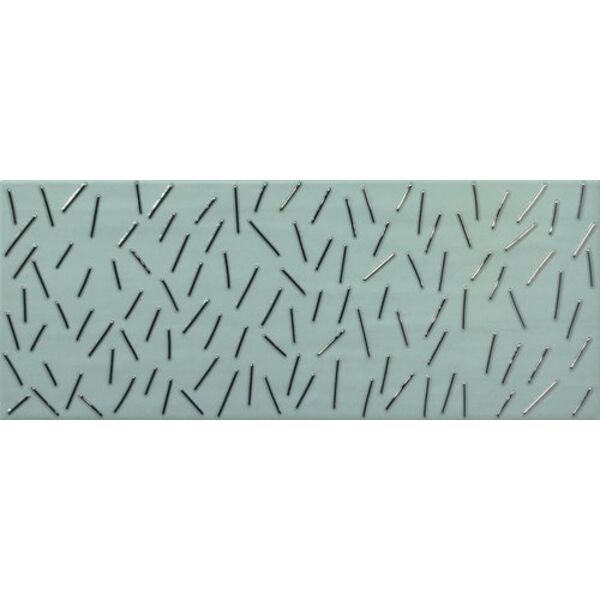 ape ceramica rain turquoise dekor 20x50 płytki glazura hiszpańskie 20x50 zielone matowe o grubości od 8 do 10 mm