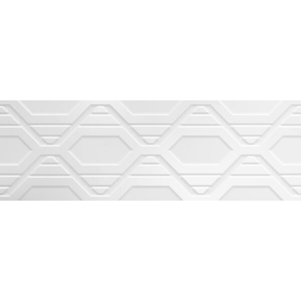 azteca unik oxo white glossy płytka ścienna 30x90 